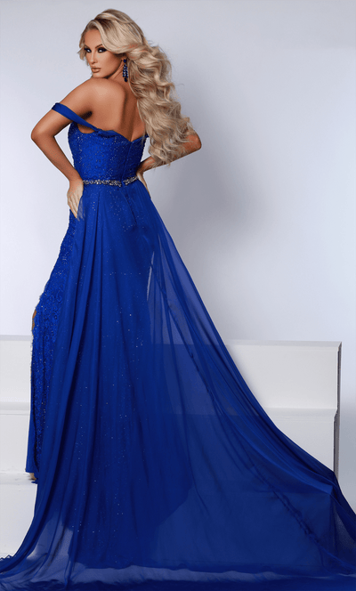 Johnathan Kayne 2715 - Lace Overskirt Evening Gown Special Occasion Dress