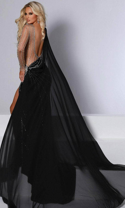 Johnathan Kayne 2735 - Open Back Evening Gown