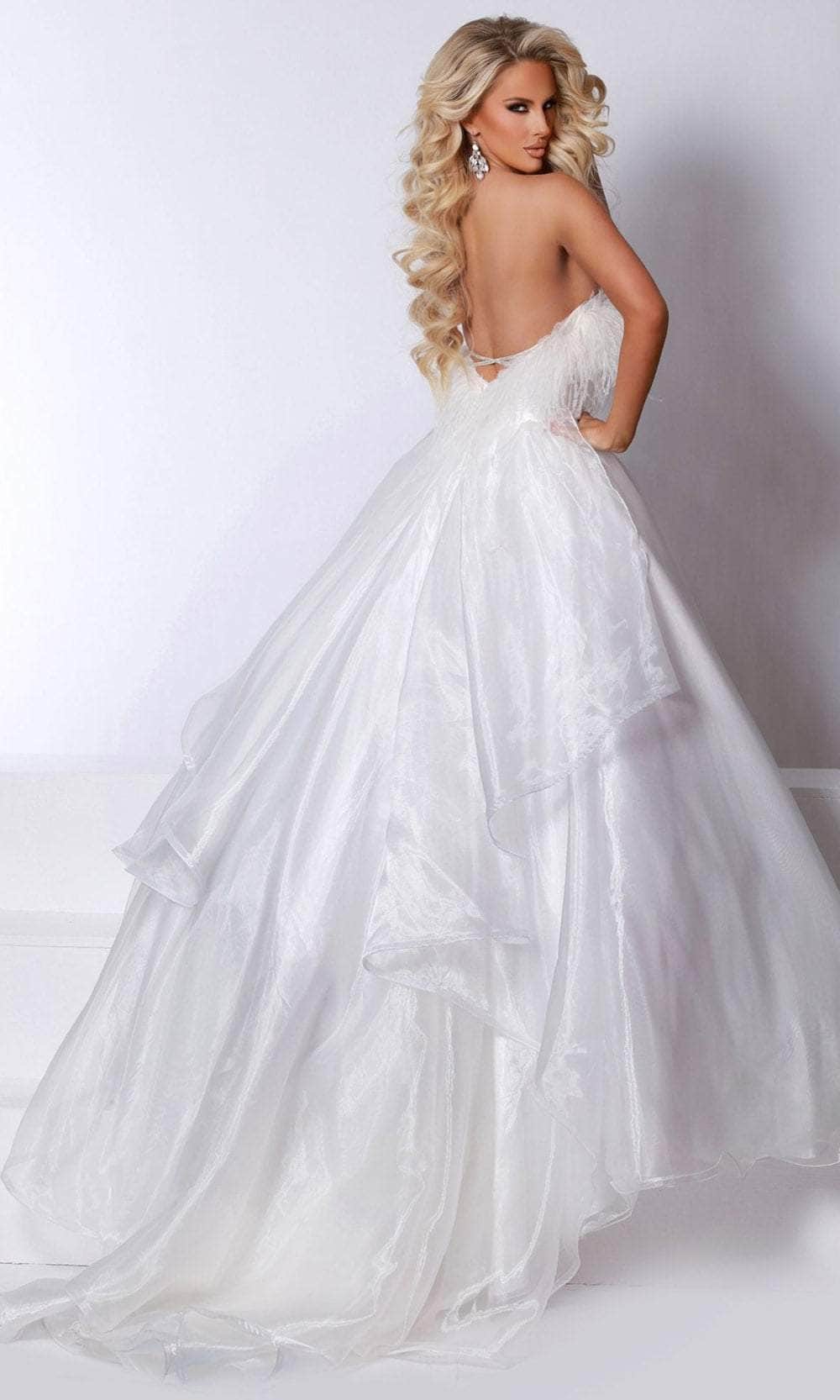 Johnathan Kayne 2739 - Feather Bodice Ballgown