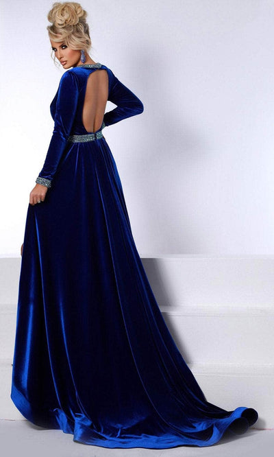 Johnathan Kayne 2742 - Long Sleeve Velvet Gown