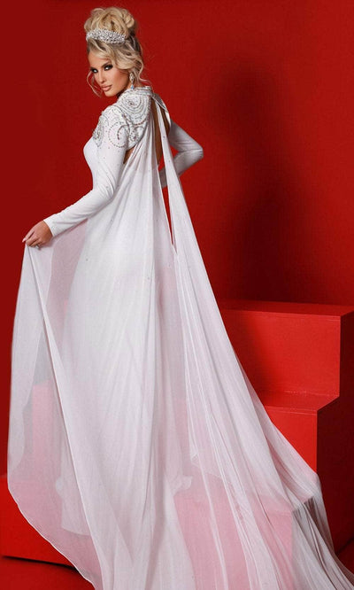 Johnathan Kayne 2745 - Sweetheart Gown with Cape