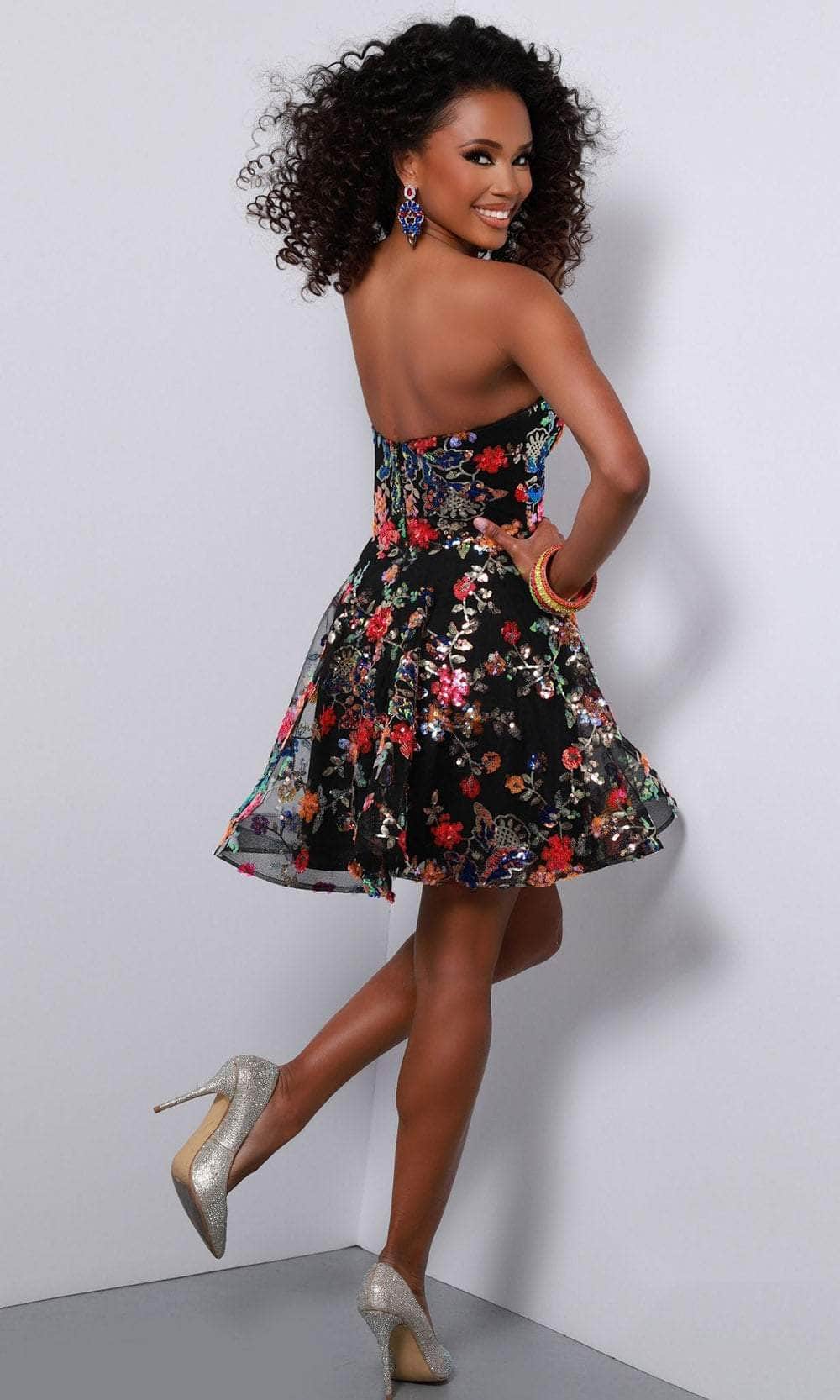 Johnathan Kayne 2792 - Floral A-Line Short Dress