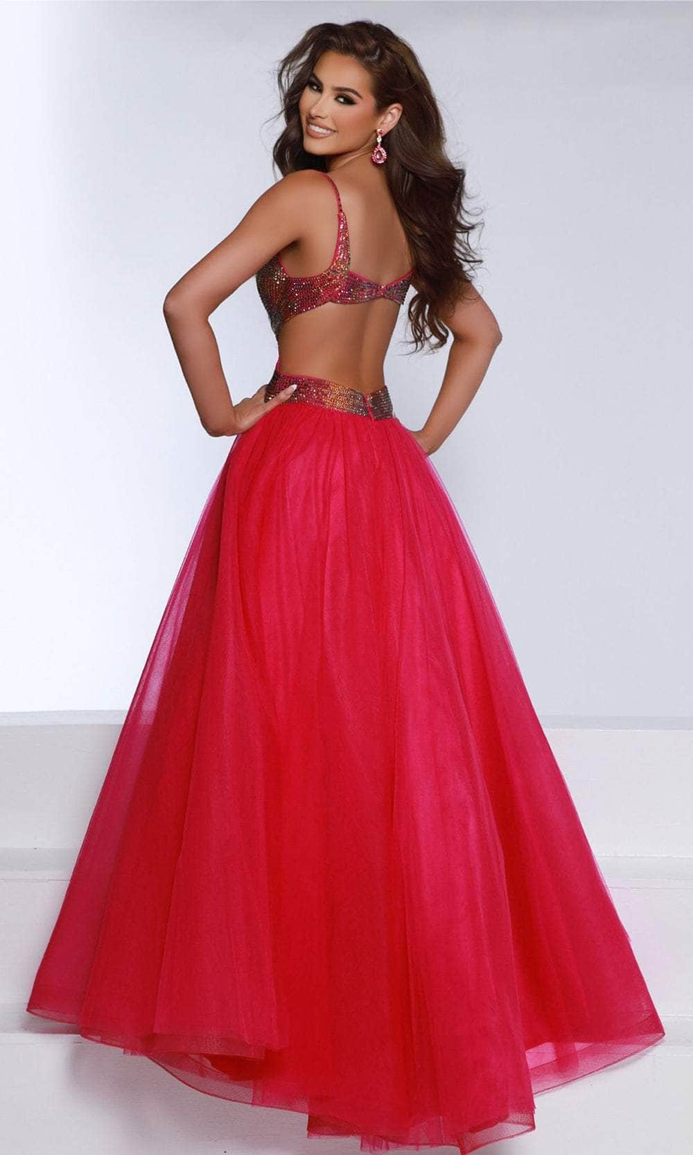 Johnathan Kayne 2870 - Ombre Beaded A-Line Evening Dress Prom Dreses 