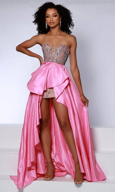 Johnathan Kayne 2904 - Sweetheart High Low Prom Dress Prom Dresses 00 /  Petal Pink