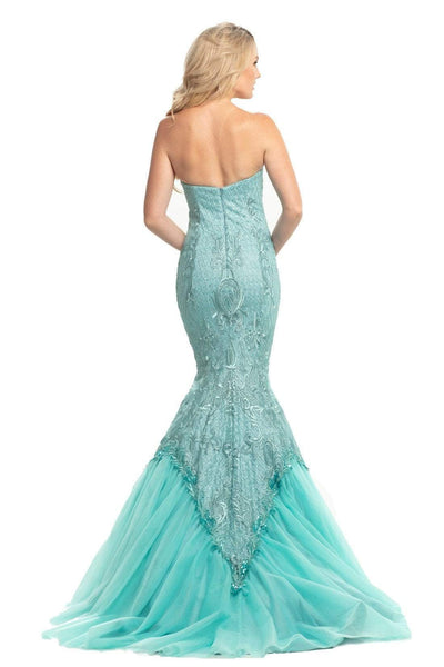 Johnathan Kayne - 9001 Dramatically Embellished Strapless Mermaid Gown Special Occasion Dress