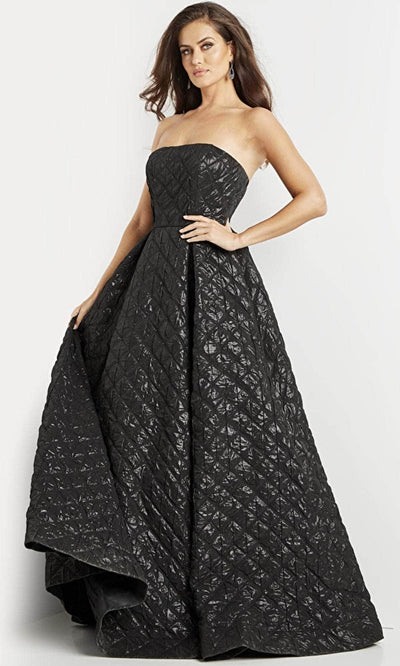 Jovani 09784 - Strapless Pleated A Line Evening Gown Evening Gown