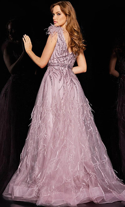 Jovani 24000 - Fringed Illusion A-line Gown Ball Gowns