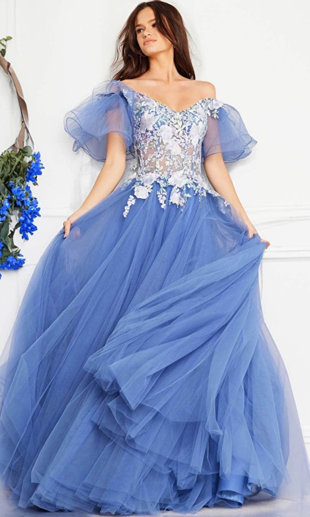 Jovani 24575 - Floral Ballgown