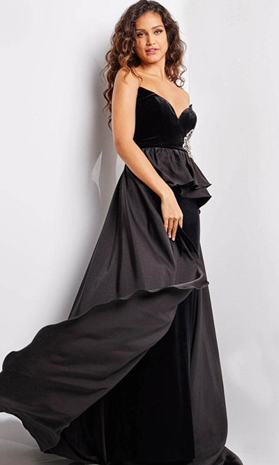 Jovani 24631 - Strapless Velvet Evening Dress Special Occasion Dresses