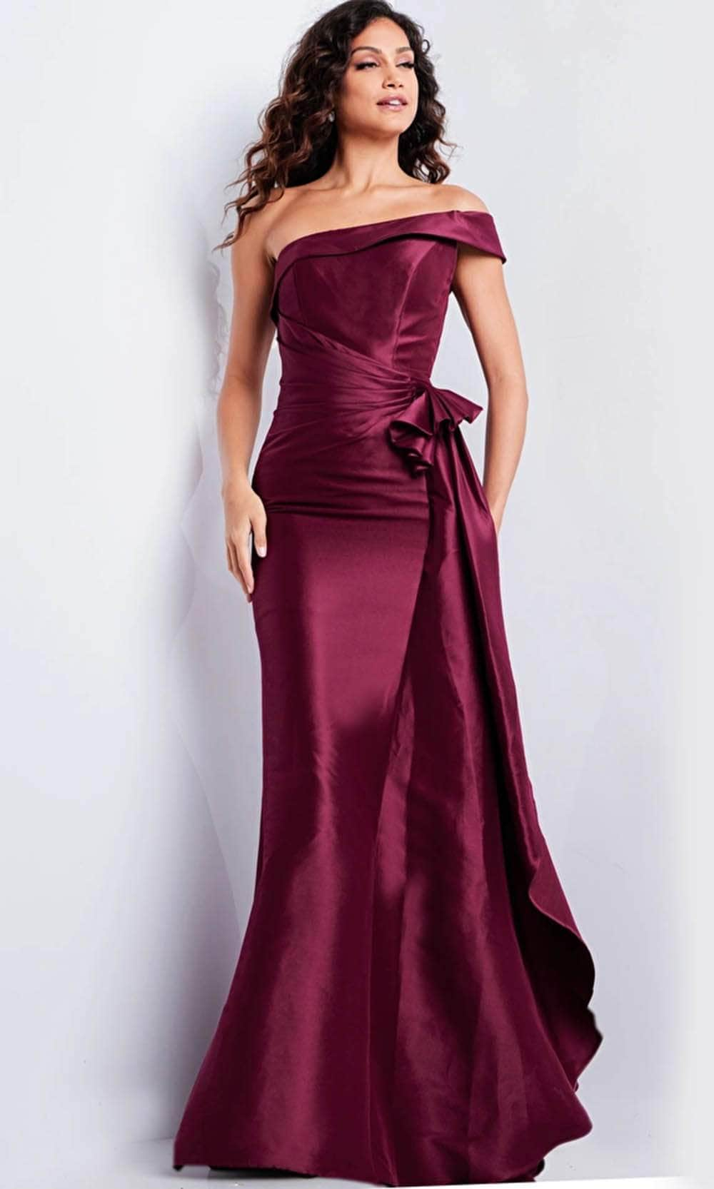 Jovani 25831 - One Shoulder Sheath Evening Gown Special Occasion Dresses