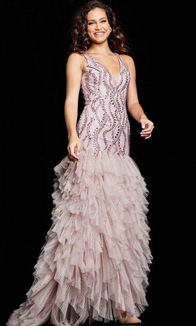 Jovani 25853SC - Beaded Sleeveless Prom Dress Prom Dresses