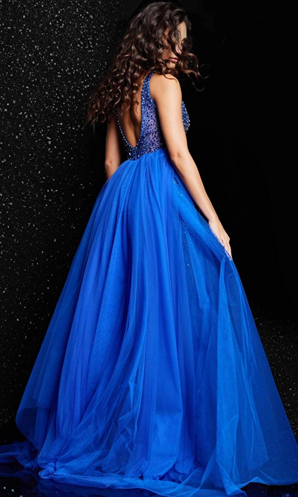 Jovani 26058 - V-Neck Overskirt Prom Gown Special Occasion Dresses