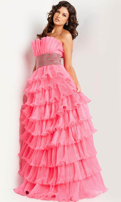 Jovani 26314 - Strapless Ruffled Prom Dress Special Occasion Dresses