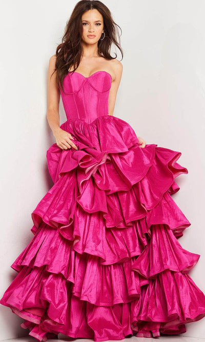 Jovani 36619 - Bustier Ruffled Prom Dress Special Occasion Dresses