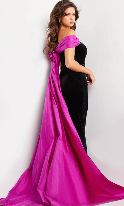 Jovani 37375 - Off Shoulder Prom Evening with Cape Special Occasion Dresses