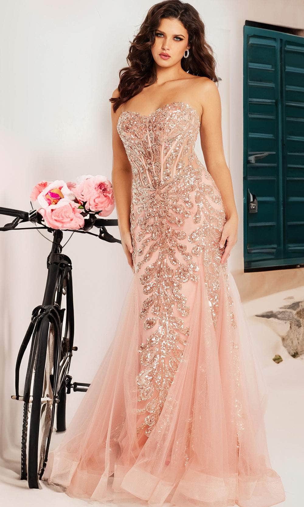 Jovani 37412 - Bejeweled Corset Evening Dress Special Occasion Dresses