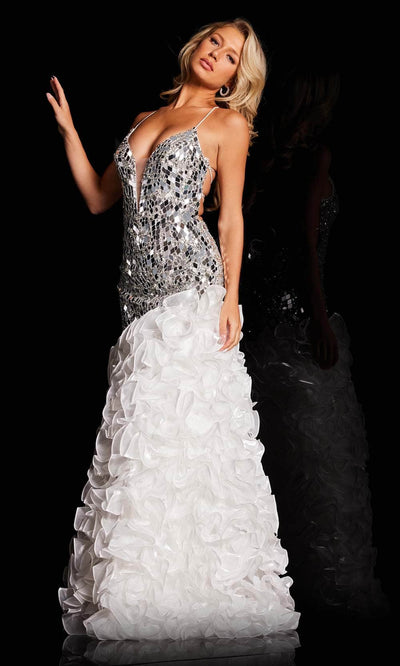 Jovani 37588 - Cut-Glass Embellished Prom Gown Special Occasion Dresses