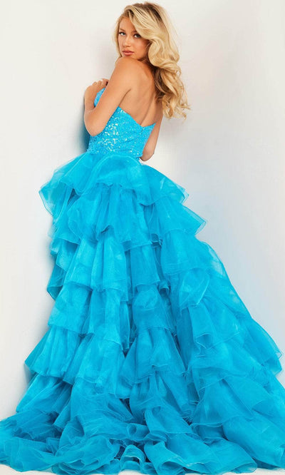 Jovani 37689 - One Sleeve Sequin Prom Dress Special Occasion Dresses
