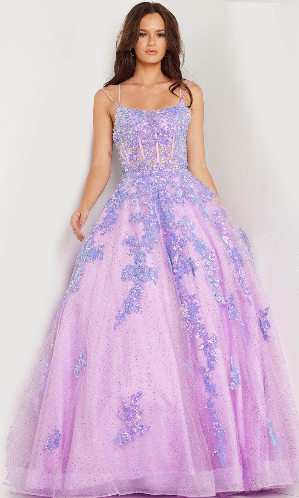 Jovani 37700 - Corset Dual Strapped A-line Gown Special Occasion Dresses