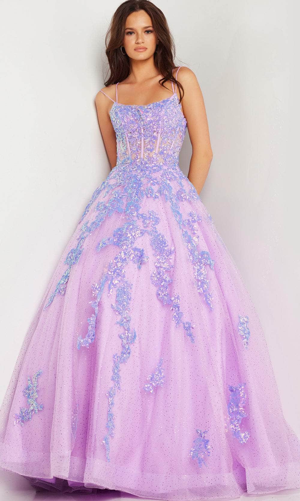Jovani 37700 - Corset Dual Strapped A-line Gown Special Occasion Dresses
