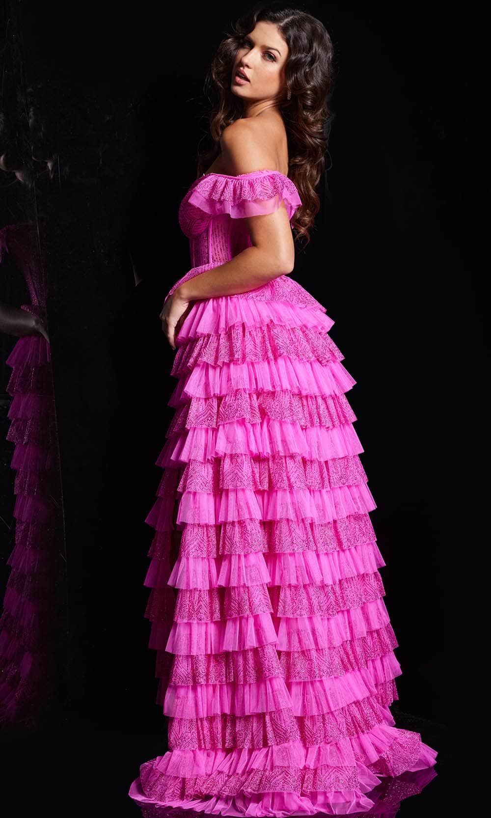 Jovani 38251 - Sweetheart Ruffle Tiered Ballgown Special Occasion Dresses