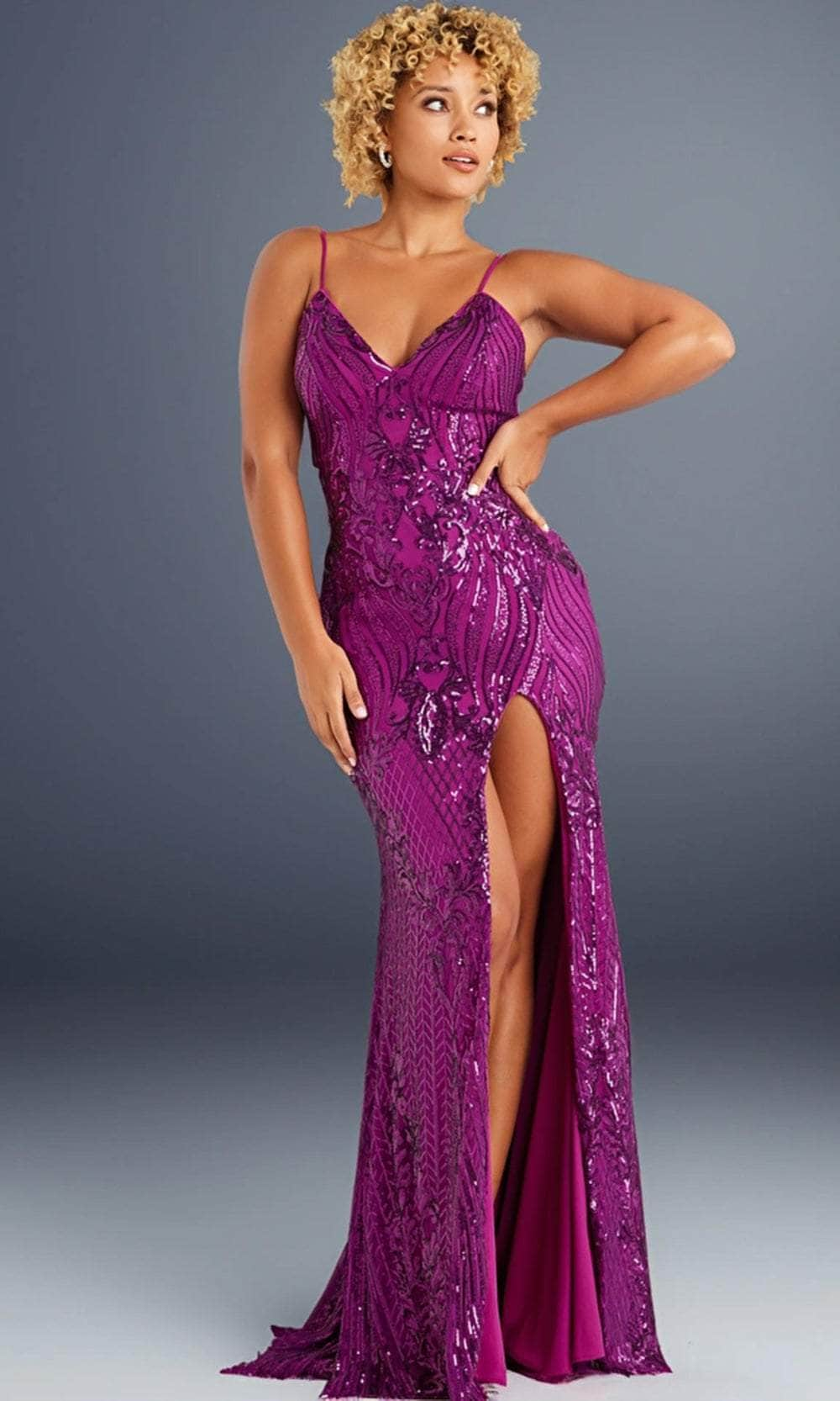 Jovani 38337 - Sequin Fitted Sleeveless Prom Gown Special Occasion Dresses