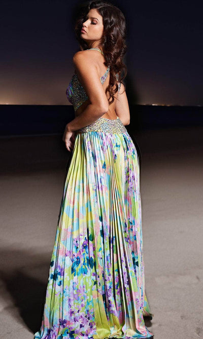 Jovani 38733 - Sleeveless Floral Print Long Dress Special Occasion Dresses