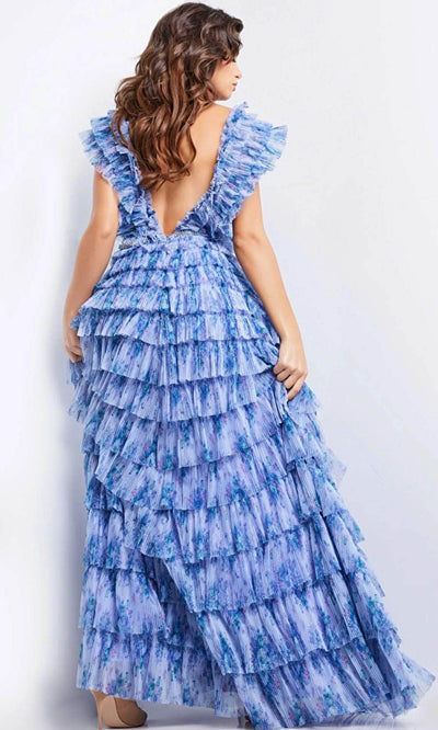 Jovani 39143 - Ruffled Bodice Pleated Evening Dress Special Occasion Dresses