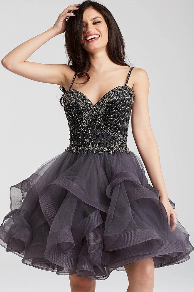 Jovani Embellished Sweetheart A-Line Dress 54414 - 1 pc White In Size 0 Available CCSALE