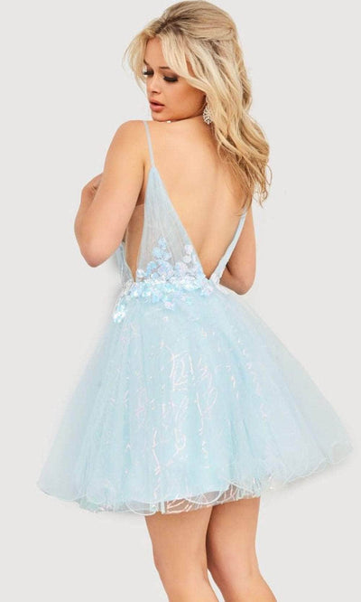 Jovani JVN22517 - Sleeveless Tulle Cocktail Dress Special Occasion Dress