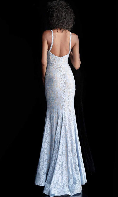 Jovani - JVN68005 Jeweled Lace Mermaid Gown Special Occasion Dress