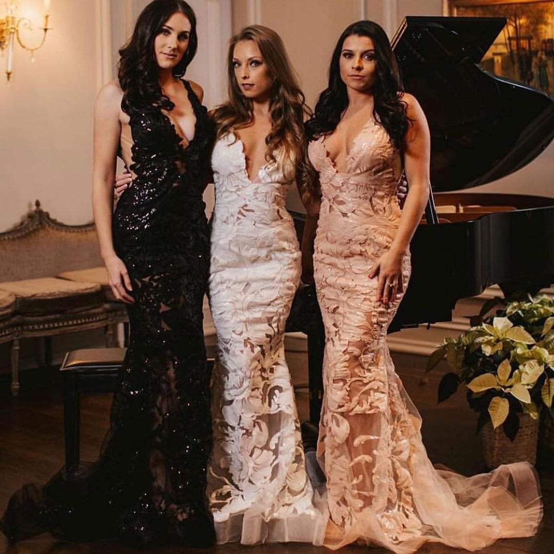 Jovani - Sequined Deep V-Neck Trumpet Dress 60283SC CCSALE