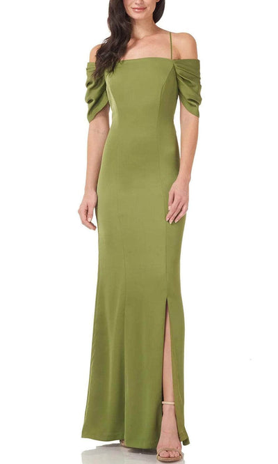 Js Collections 8614346 - Off-Shoulder Spaghetti Strap Long Dress Special Occasion Dress 2 / Juniper