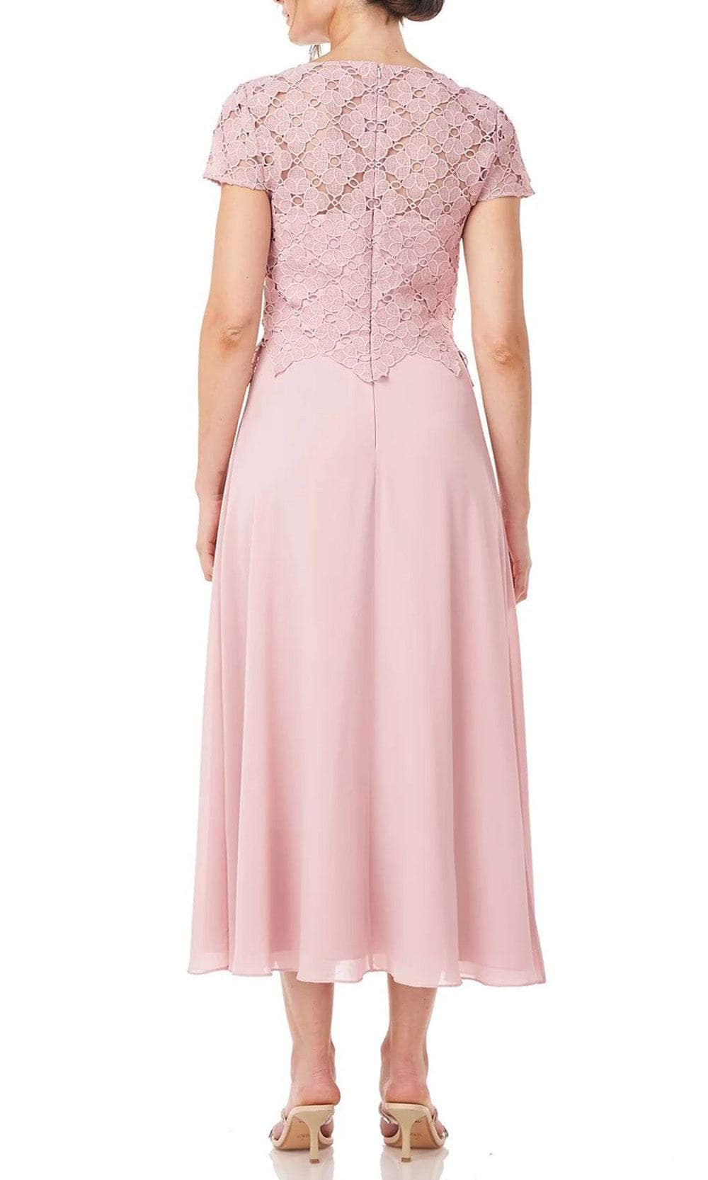 Js Collections 8616640 - Lace Bodice Tea-Length Dress Cocktail Dresses