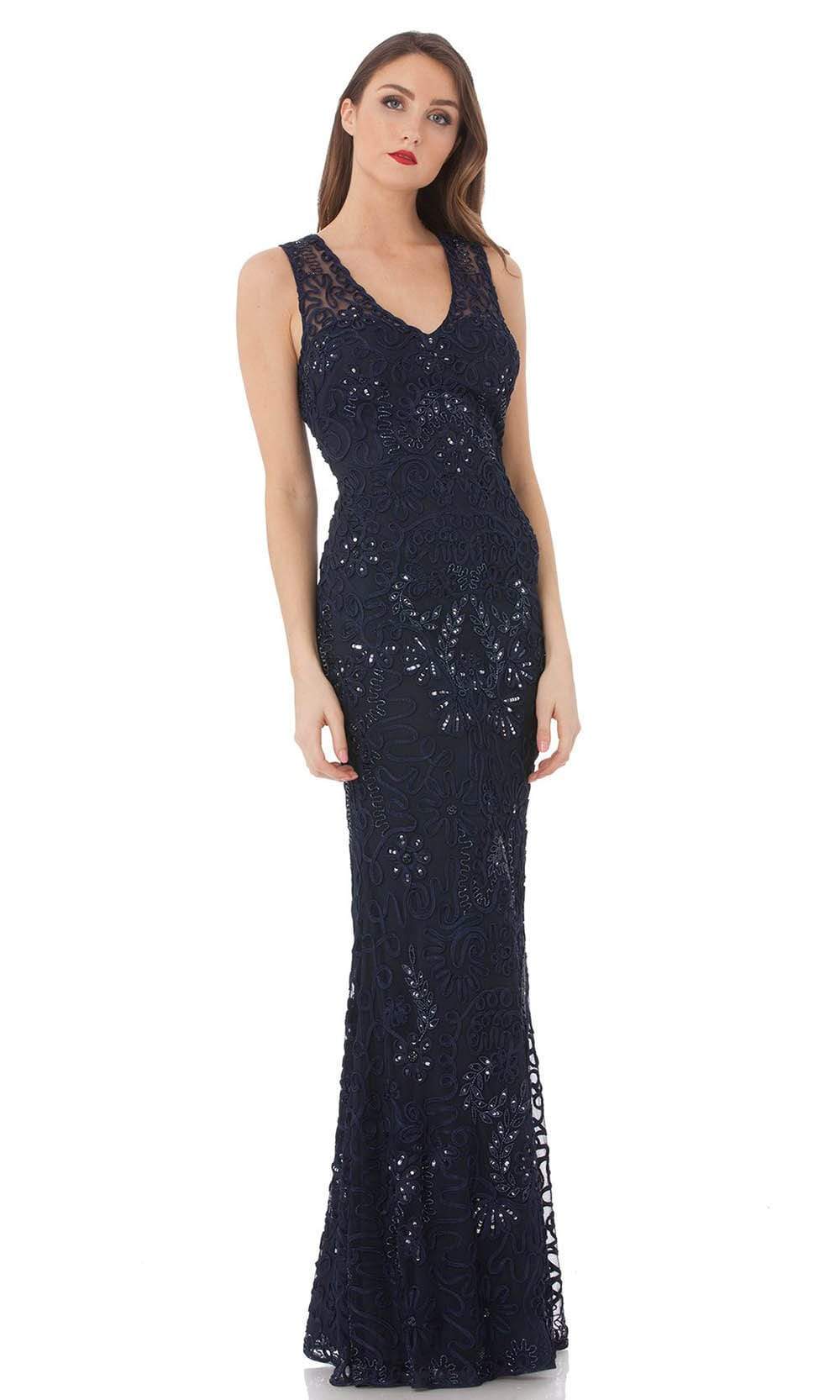JS Collections - 866348 Sequined V Neck Dress With Bolero Mother of the Bride Dresses