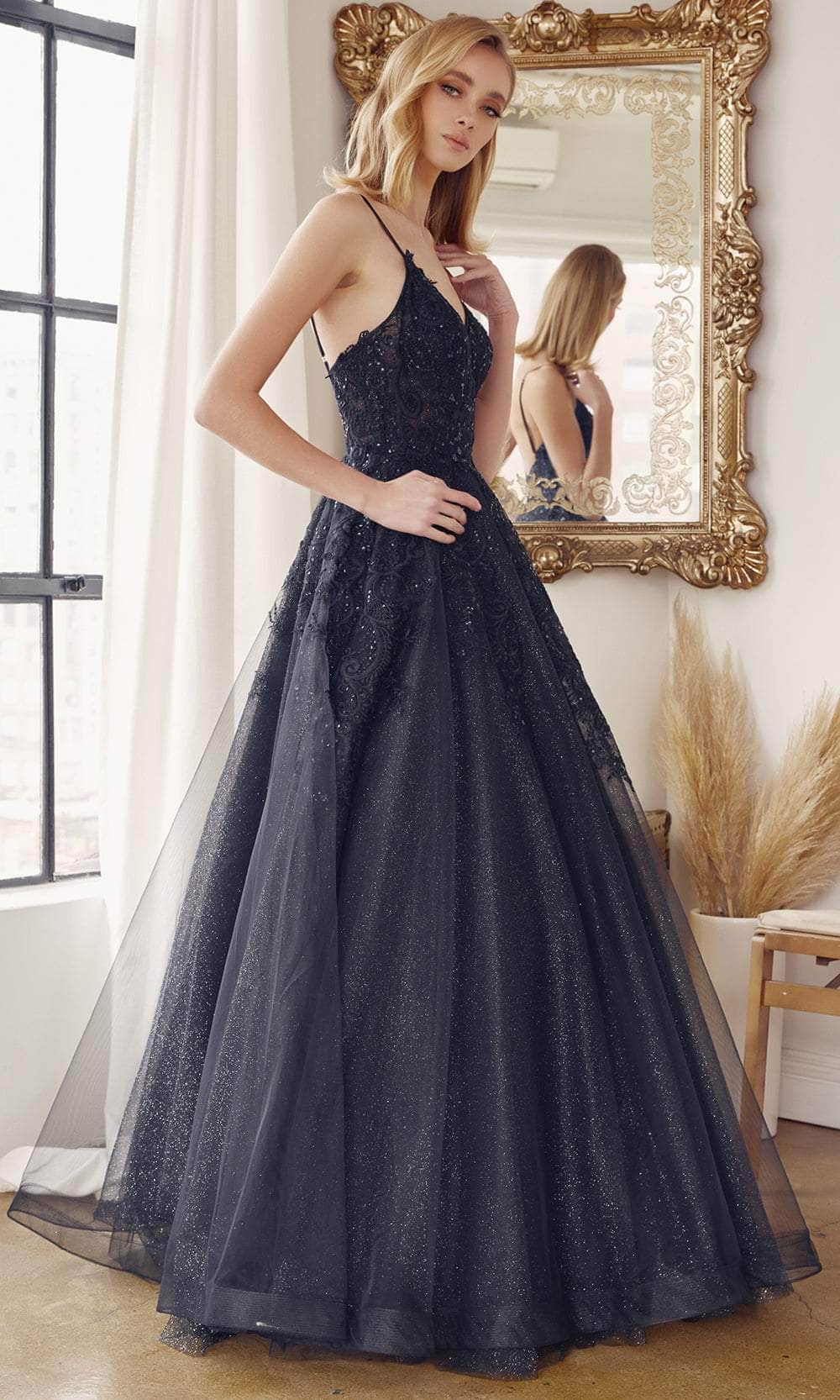 Juliet Dresses 251 - Embroidered V-Neck Prom Dress Juliet Dresses 251 - Embroidered V-Neck Prom Dress