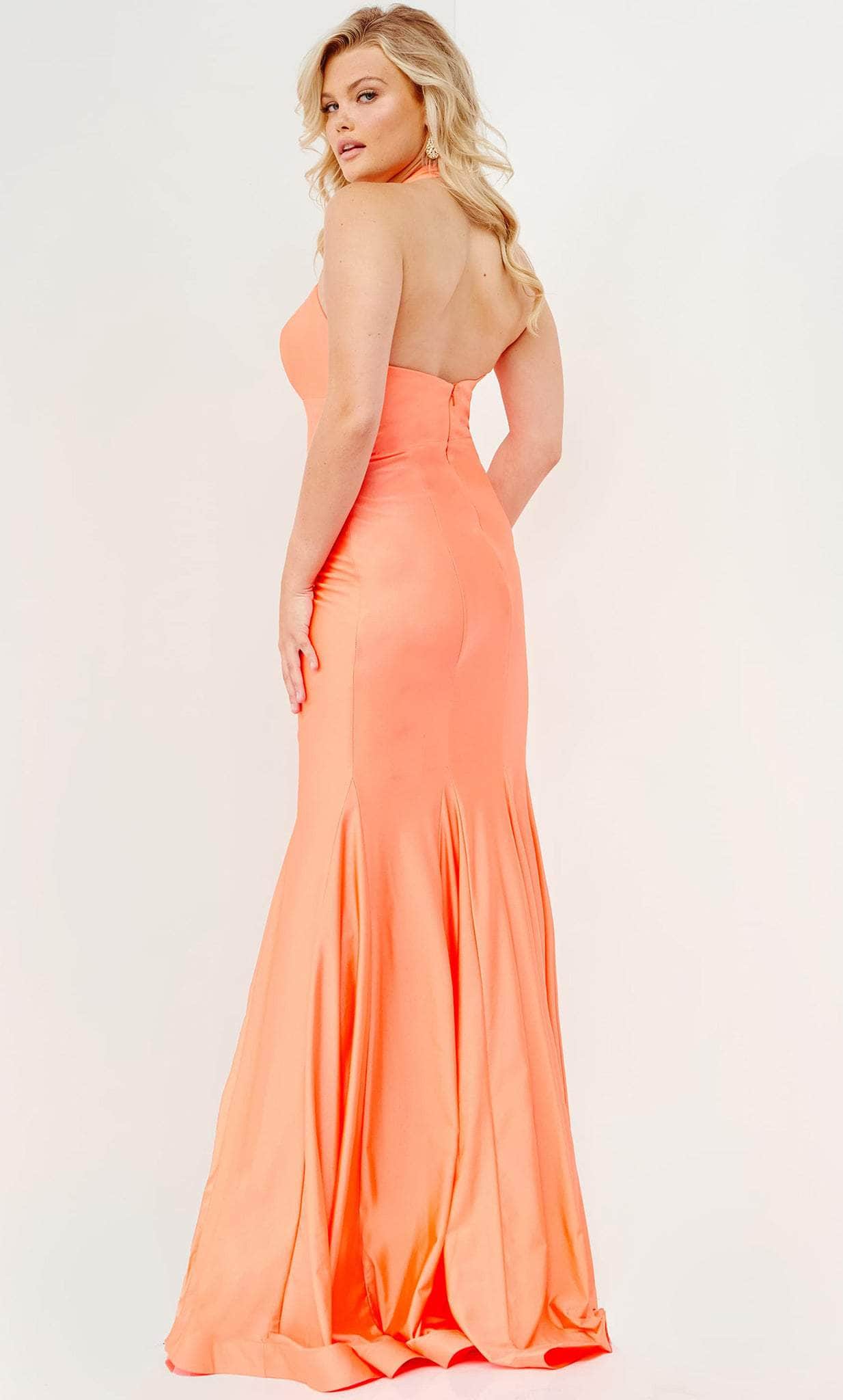 JVN BY Jovani JVN22524 - Halter Neck Backless Prom Gown Special Occasion Dress
