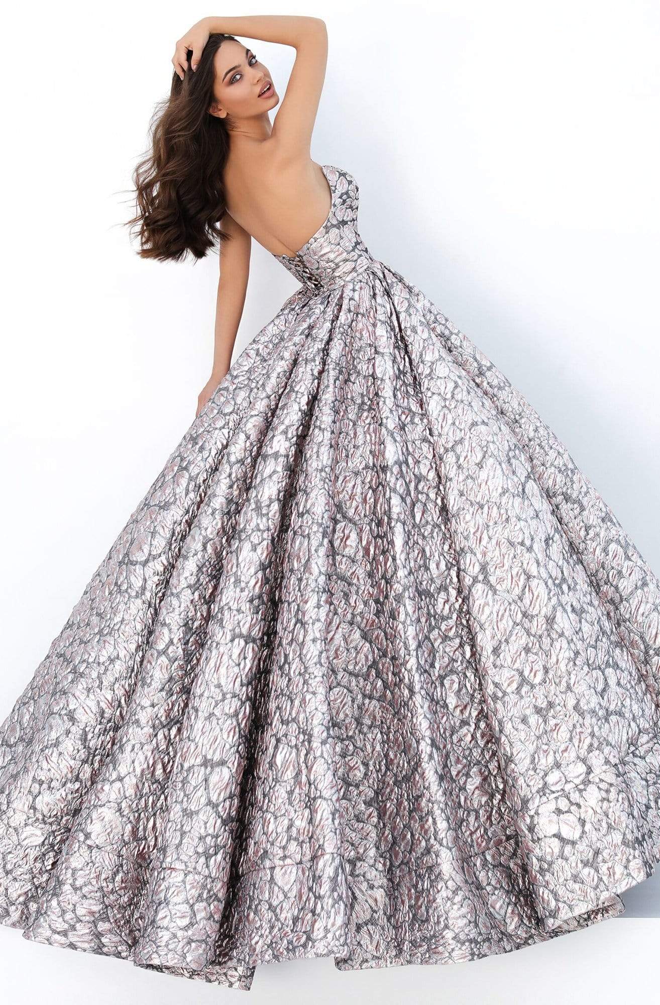 Tarik Ediz - 93878 Strapless Plunging V-Neck Ballgown Ball Gowns