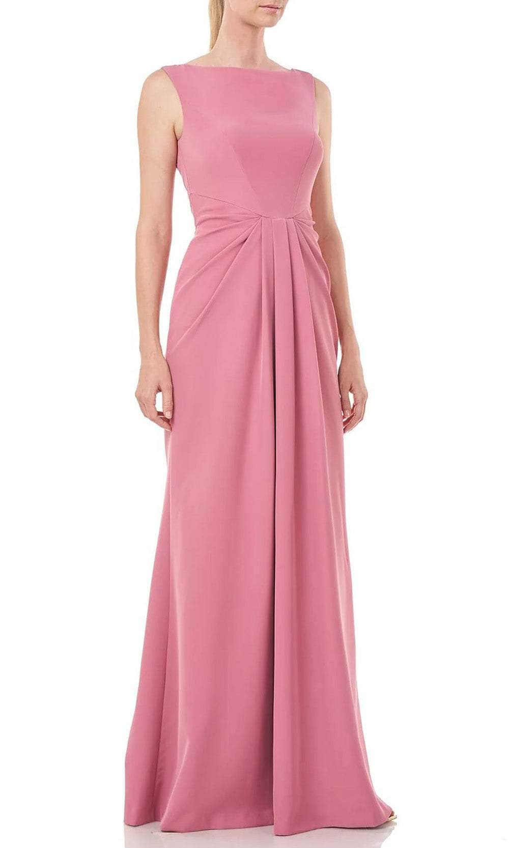 Kay Unger 5517445 - Pleated Detail Sleeveless Long Dress Special Occasion Dress