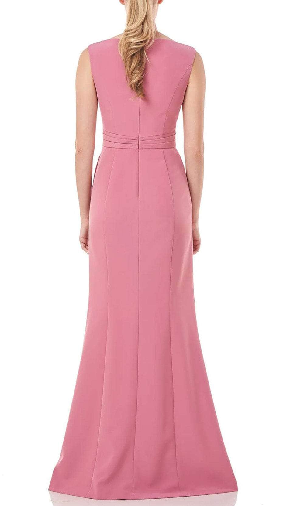 Kay Unger 5517445 - Pleated Detail Sleeveless Long Dress Special Occasion Dress
