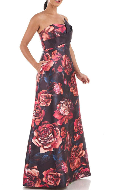 Kay Unger 5518224 - Strapless Floral Prom Dress Special Occasion Dress