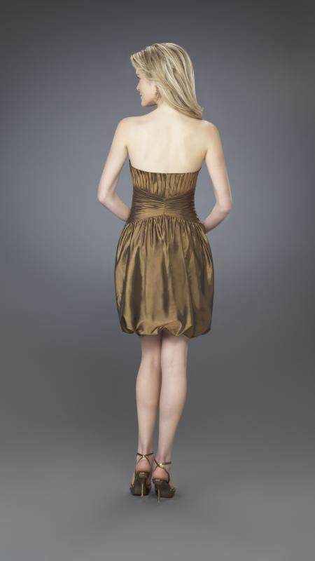La Femme - 14126 Strapless Sweetheart Bubble Hem Short Dress Special Occasion Dress