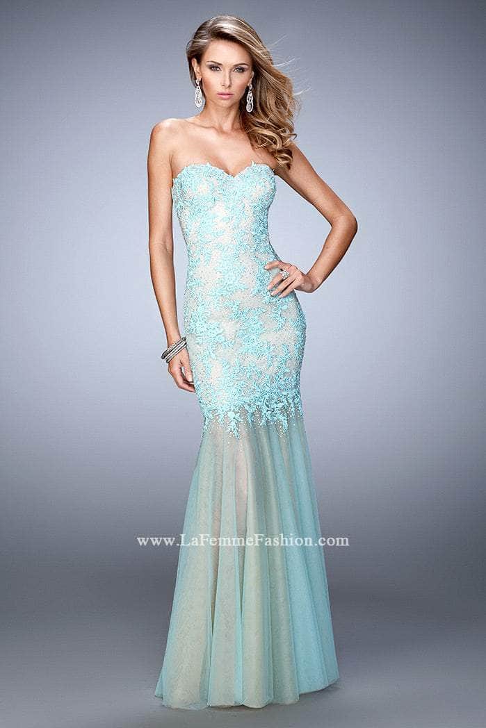 La Femme 21604 - Strapless Applique Prom Dress Special Occasion Dress 2 