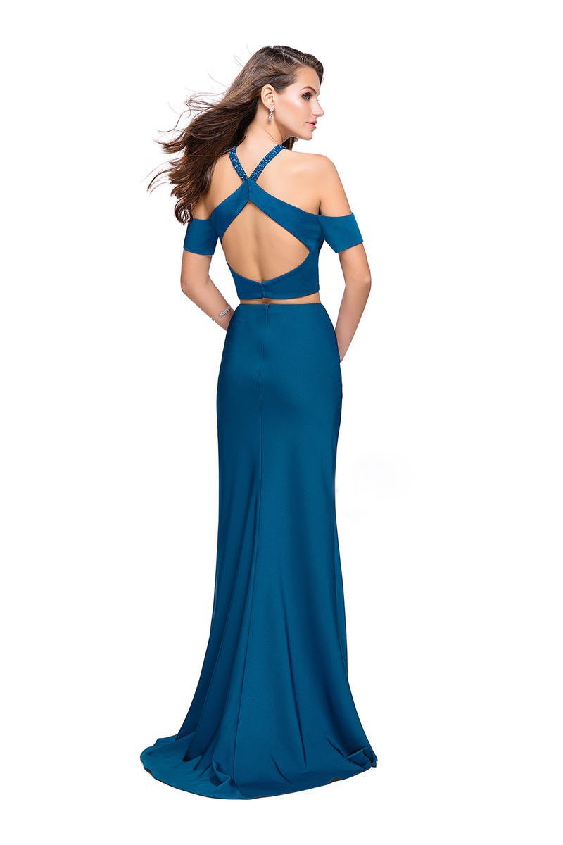 La Femme - 25846 Two Piece Beaded Halter Sheath Dress Special Occasion Dress
