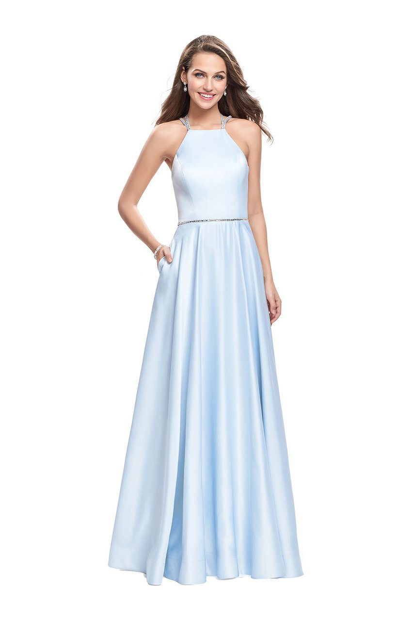 La Femme 26269SC - Halter Neck A-Line Gown Special Occasion Dress