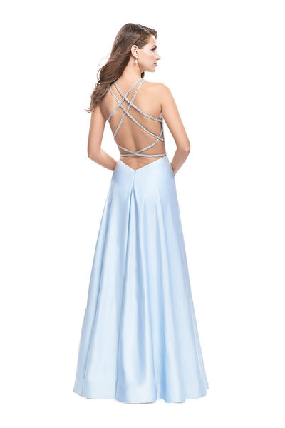 La Femme 26269SC - Halter Neck A-Line Gown Special Occasion Dress