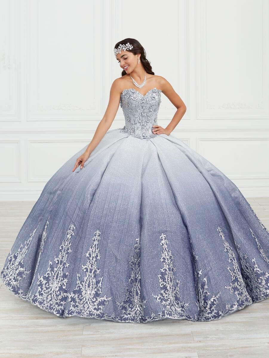 La Femme 26972 - Strapless Ombre Ballgown Special Occasion Dress 12 