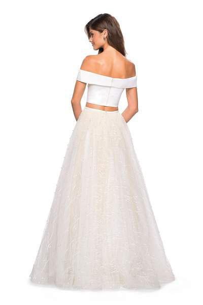 La Femme - 27478 Two Piece Off-Shoulder Tulle Ballgown Special Occasion Dress