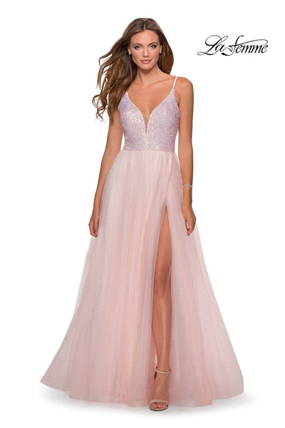 La Femme 28464 - Sequin Bodice Prom Dress Special Occasion Dress 10 