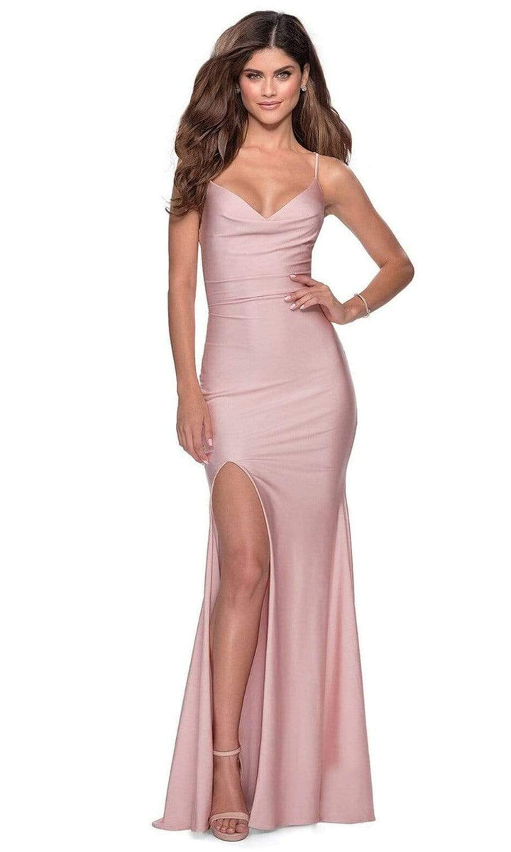 La Femme - Sleeveless Dress 28518SC In Pink